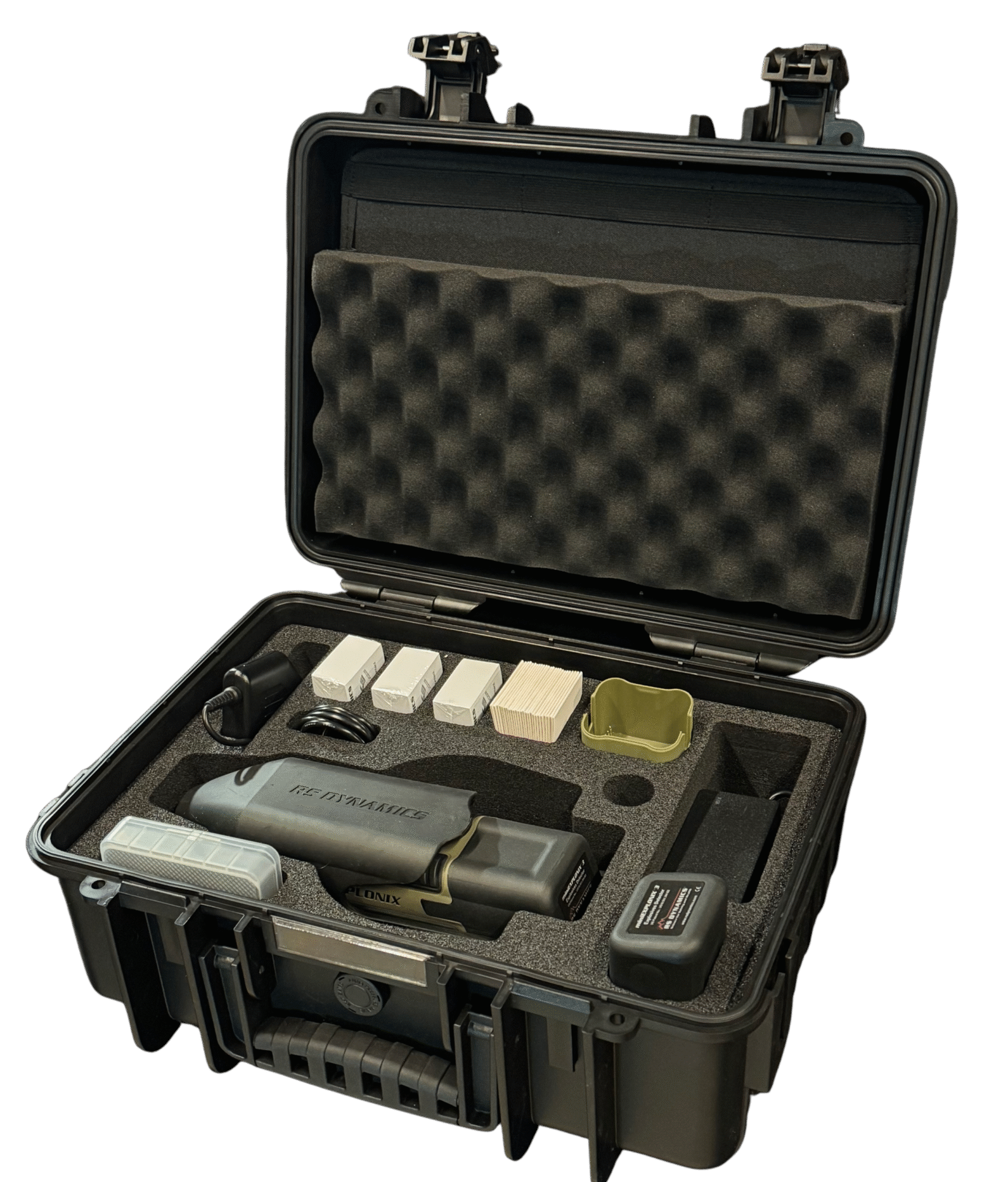 miniEXPLONIX transport case and accessories